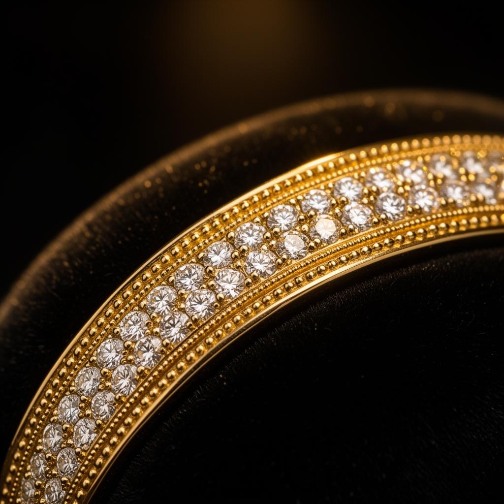 ハイジュエリーのパヴェセッティング